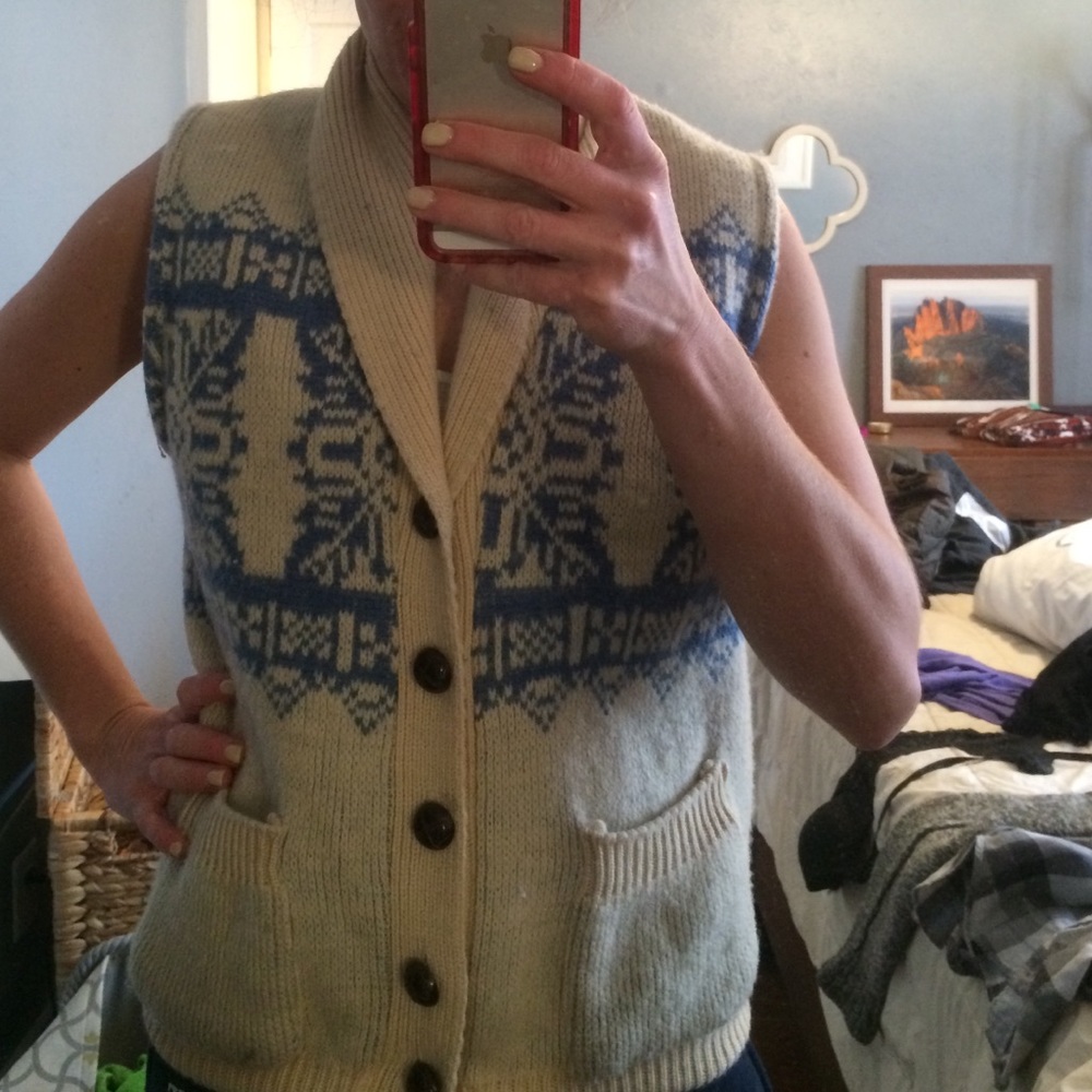 Lobo by Pendleton wool sweater vest!